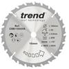 Trend Lama sega circolare legno 190 mm 24 denti TCT 16 mm foro | 24 denti TCT e taglio 2,6 mm per finitura media; tagli longitudinali puliti in legno, CSB/19024A