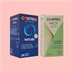 CONTROL Me&V Free Mix Cofanetto composto di preservativi extra lubrificati all'Aloe Vera e preservativi classico - 34 profilattici