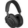 Bowers & Wilkins Cuffie Wireless Px 8, Nere | Cuffie Bluetooth over-ear con cancellazione del rumore con audio ad alta risoluzione, 6 microfoni ANC, ricarica rapida