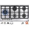 Phönix Germany Phoenix PS-901LT Piano Cottura a Gas Fornello 5 Fuochi Acciaio Inox Propano/Gas
