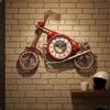 Orologio Da Parete In Ferro Battuto A Forma Di Motocicletta Con