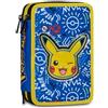 Seven Astuccio 3 Zip Seven Pokemon Portapenne Scuola Tre Scomparti