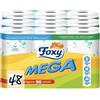 foxy Carta Igienica Foxy 48 Rotoloni Doppio Velo Decorata MEGA Bianca 480strappi X1