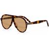 Tom Ford Occhiali da sole Tom Ford FT1211 avana/marrone chiaro 65-5-140 mm con custodi...
