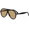Tom Ford Occhiali da sole Tom Ford FT1211 nero/marrone chiaro 65-5-140 mm con custodia...