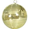 FIESTAS GUIRCA | Sfera a Specchi Oro (300 mm) - Decorazione per Feste Discoteca Anni '70 e '80 - Ideale per Celebrazioni Retro e Tematiche di Musica Disco - Oro