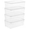 Rotho Sundis Rotho - Set da contenitori con Coperchio in Plastica, Confezione da 4