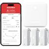 SwitchBot Termometro Wi-Fi Igrometro 3 Pezzi con Hub Mini, IP65 Impermeabile Sensore di Temperatura/Umidità Interno Esterno con Notifica App e Archiviazione Dati Gratuita, Supporta Alexa