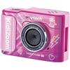 VTech KidiZoom Video Cam FX Videocamera Bambini Rosa Italiano 6+ Anni | Videocamera Compatta, Obiettivo Orientabile e Treppiede, Magic Touch, Sfondo Verde, Lingua Italiana, Batteria Ricaricabile