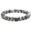 Bracciale per perline Pietra Nera per scintillante Turchese Rete Pietra 8mm
