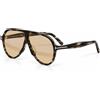 Tom Ford Occhiali da sole Tom Ford FT1211 marmo nero/marrone chiaro 65-5-140 mm con cu...