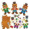 Baker Ross FX798 Kit di decorazione dell'orso soldato schiaccianoci - Confezione da 8, decorazioni natalizie per bambini