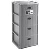 Stefanplast Cassettiera salvaspazio 4C (40x40x80cm) ELEGANCE Grigio 30418