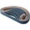 High performance alumina Set 10 nastri abrasivi zirconi grana 40/60/80/120 20 mm x 520 m