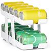 YouCopia Dispenser per lattine per bevande, salvaspazio a 2 ripiani, per conservare le bevande in frigorifero, taglia unica, bianco maculato