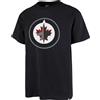 Marca '47 NHL Winnipeg Jets T-Shirt Imprint Echo Navy Shirt Fanshirt Maglietta da hocke...