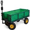 Varan Motors Carretto da Giardino XXL con rimorchio a mano con lati ribaltabili massimo 35...