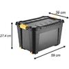 Tontarelli box porta attrezzi ruote contenitore baule garage cassa officina camion utensili