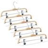 Relaxdays Grucce per pantaloni in legno appendini girevoli 100 g 360° grucce in legno