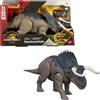 Mattel Jurassic World La Rinascinta Nasutoceratopo Ruggito Selvaggio, dinosauro