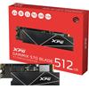 ADATA SSD 512GB ADATA XPG GAMMIX S70 BLADE M.2 NVMe PCIe 4.0 Per PC PS5 Gen4x4 2280