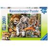 RAVENSBURGER PUZZLE 200 PEZZI LA SIESTA DEI FELINI 49x36cm ETA' 8+ ART 12721