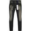 Diesel Jeans Donna Grupee-NE 0835B Slim Skinny Neri Stretch Denim Griffe Logo
