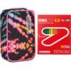 Seven Astuccio Scuola Speed Case + 18 Pastelli a Colori