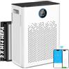 Purificatore Aria HEPA H14 WiFi Alexa 350 m3/h per Grandi Stanze Bianco