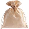 Halmakegel.com Borsa In Satin - Circa 15 X 20 Cm - Colore Pelle