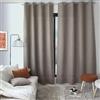 ED ENJOY HOME Enjoy Home, Tenda 140 x 240 cm, per soggiorno moderno e camera da letto, con occhielli, marrone tortora, in velluto ciniglia tramato, lavabile in lavatrice, per finestra e vetrata, collezione Lagarta
