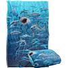 LOGOVISION Jq Licensing - Royce Mcclure Wish You Were Here Great Bianco Sharks Coperta super morbida al tatto setoso - 91 x 147 cm