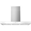 Corbero Cappa decorativa orizzontale bianca, 90 cm, portata 750 m3/h, 230 W, 3 velocità, filtro alluminio 3 strati, filtro carbone, efficienza energetica A