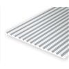 Evergreen - Lamiera ondulata, 300 x 600 x 1,0 mm, griglia 2,50 mm, 1 Pezzo, modellismo in plastica, Accessori Hobby
