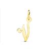 FMF Pendente Oro 18k 750 Mls. Iniziale 15x12 Mm. Lettera V