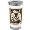 No War But Class War House Flag Tee Grafico di protesta dei tarocchi della guerra di classe No War But Class Bicchiere termico in acciaio inox doppia parete