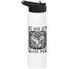 No War But Class War Workers Rights Prot Bandiera con scritta No War But Class War Labor Day, fiore spinoso Stainless Steel Insulated Water Bottle