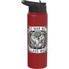 No War But Class War Workers Rights Prot Bandiera con scritta No War But Class War Labor Day, fiore spinoso Stainless Steel Insulated Water Bottle