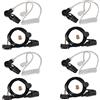 HQRP 4x HQRP Acustico Tubo Auricolare Cuffie per Vertex Standard VX-350 VX-450 VX-531