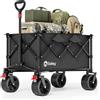 Sekey Carrello Pieghevole XXL 135L, Capacità di Carico 150KG, Ruote 17x8,5 cm co