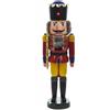 Schiaccianoci Re Rosso-Giallo 18x60x15 CM Nuovo Figura IN Legno Natale