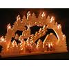 Arcata El. Illuminato Con Babbo Natale E Bambini Dell'Inverno B x H=70x40cm