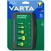 VARTA Caricatore Batterie Dual Tech LCD NiMH Li-Ion AA AAA 18650 Con Uscita USB