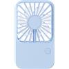 Ventilatore ricaricabile USB compatto 6 pale 3 13x7,5x2,5 cm corpo in