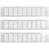 Copri sfiato in lega di alluminio 3pz 300mm x 80mm per scarpiere armadi cucina