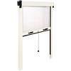 IRS Zanzariera finestra avvolgibile verticale (120 cm x h. 160 cm) Bianco IART5339