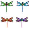 Dragonfly Wall Art Set 4 6,8 per x 7,9 in Metallo per Decorazione per giardino