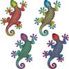 Dragonfly Wall Art Set 4 6,8 per x 7,9 in Metallo per Decorazione per giardino