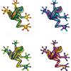 Dragonfly Wall Art Set 4 6,8 per x 7,9 in Metallo per Decorazione per giardino