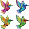 Dragonfly Wall Art Set 4 6,8 per x 7,9 in Metallo per Decorazione per giardino